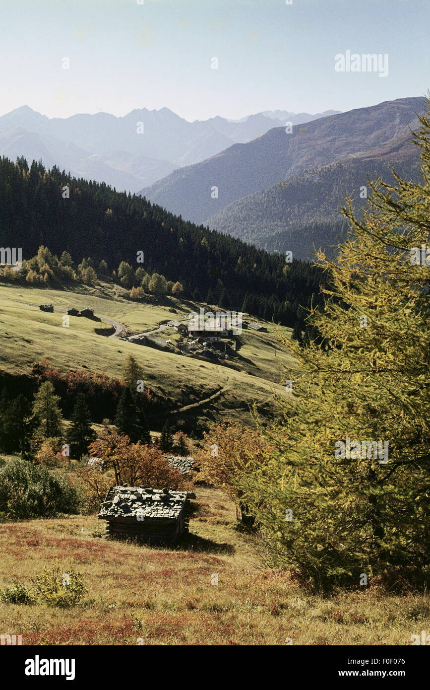 Geographie / Reisen, Italien, Landschaften, Almhütte, Zirog, Südtirol, 1970, Zusatz-Rechte-Clearences-nicht vorhanden Stockfoto