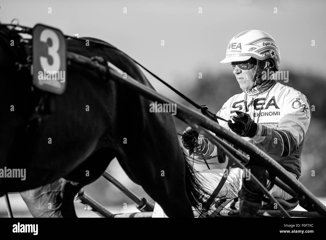 Kabelbaum Rennfahrer Örjan Kihlström Stockfoto