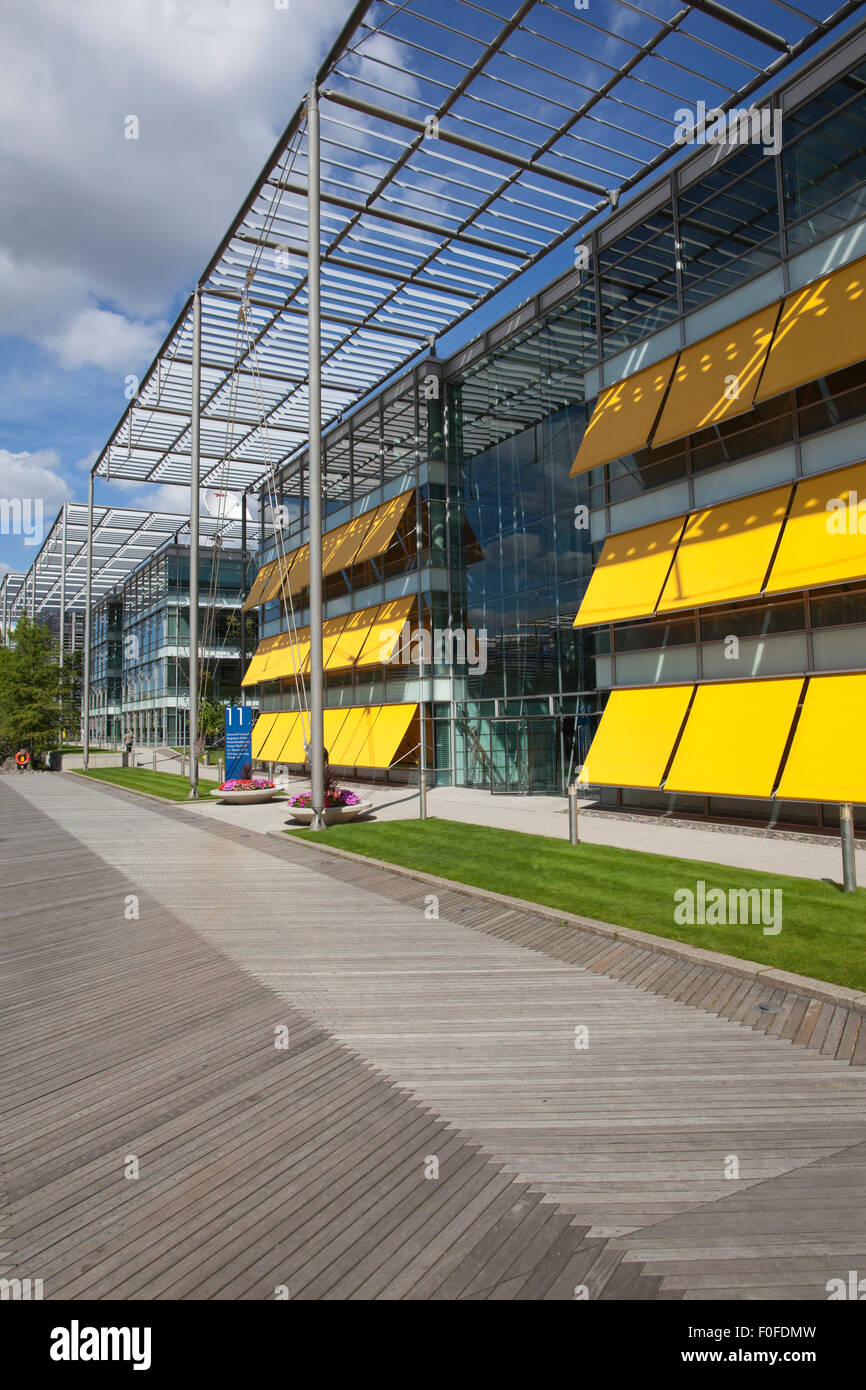 Wirtschaftsstandort Chiswick Business Park, Chiswick Park, entworfen von Richard Rogers, West London, England, UK Stockfoto