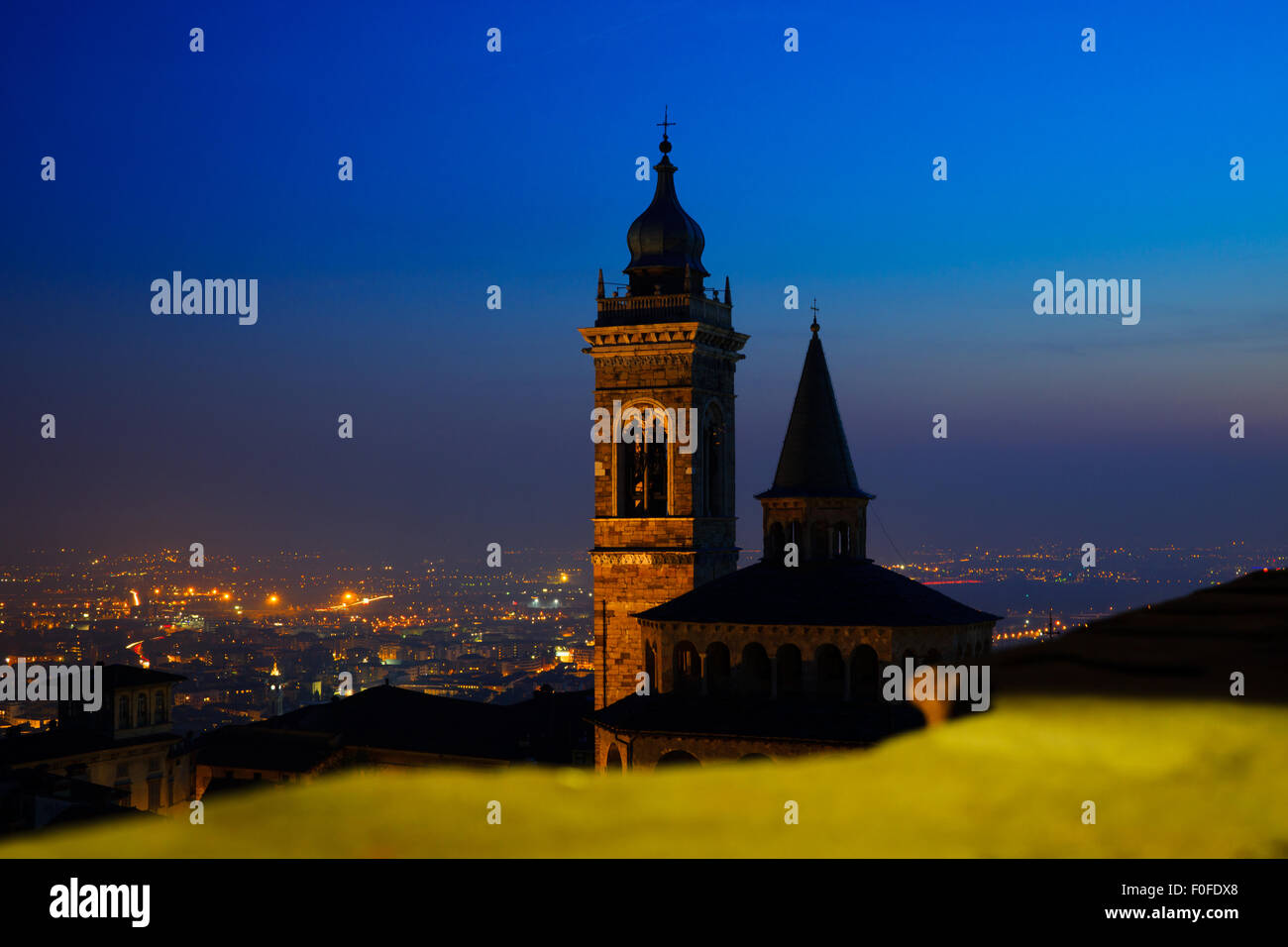 Bergamo Stadt, alte Stadt von Bergamo, italienischen Denkmäler, römische Denkmäler Stockfoto