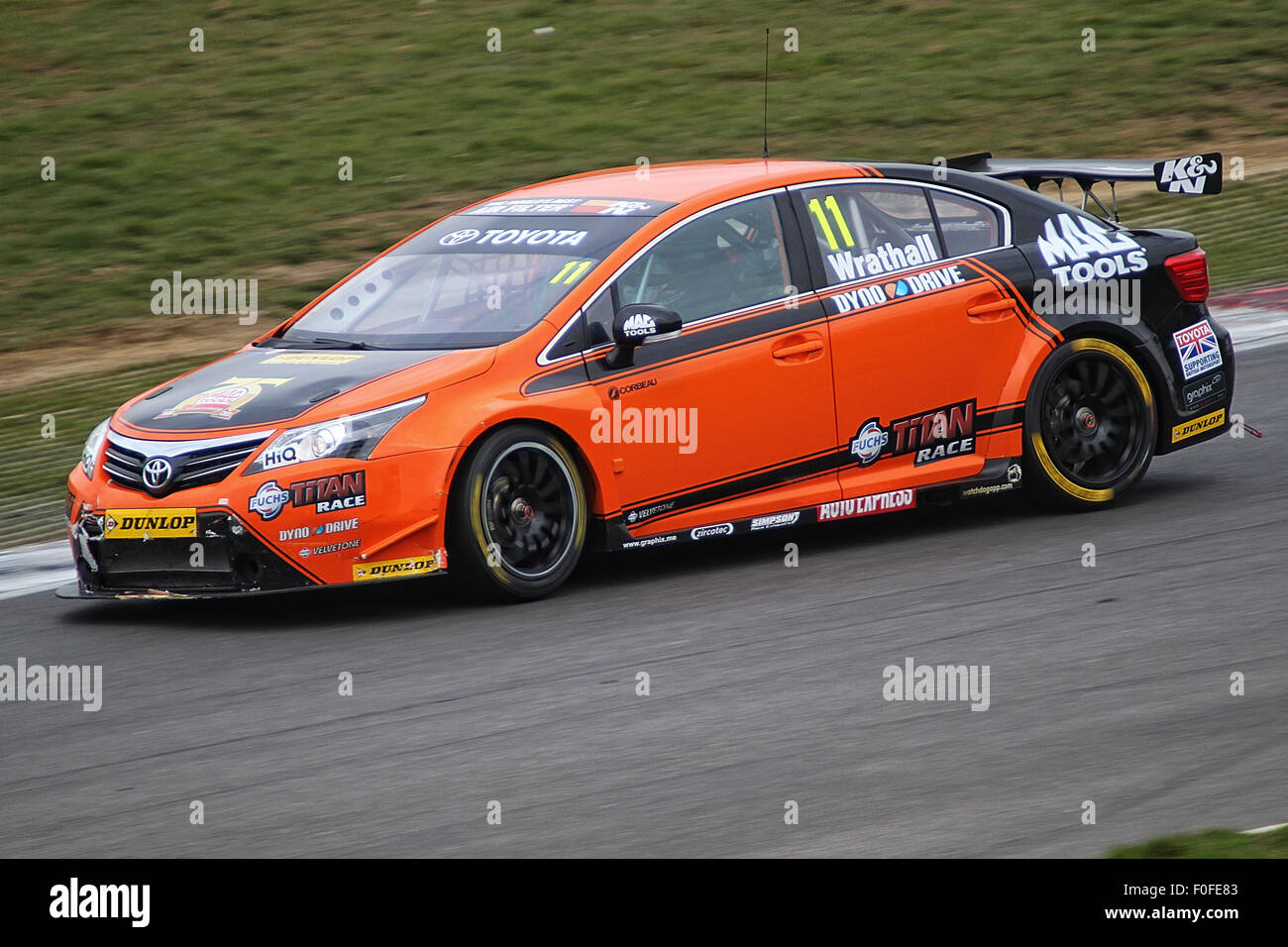 Frank Wrathall an der Southbank in der Dynojet NGTC Toyota Avensis Brands Hatch BTCC Stockfoto