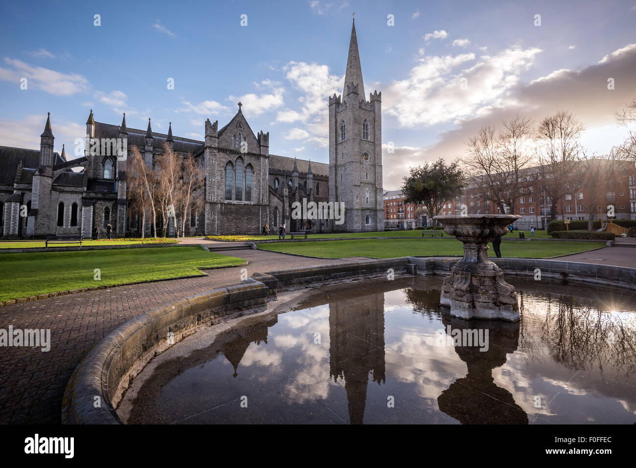 St. Patricks Kathedrale befindet sich eine nationale Kirche der Republik Irlands Hauptstadt Dublin. Stockfoto
