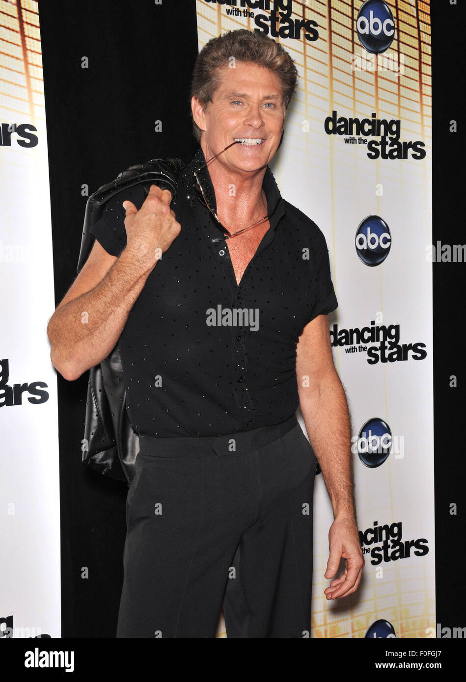 LOS ANGELES, CA - 20. September 2010: David Hasselhoff an der Saison 11 premiere von ABC Dancing With The Stars bei CBS Television City, Los Angeles. Stockfoto