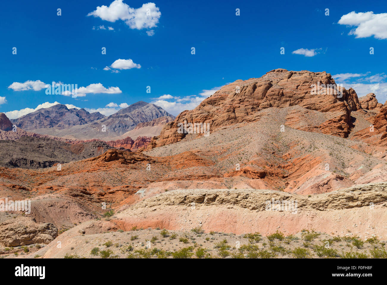 Roten Felslandschaft, Valley of Fire State Park, Nevada, USA Stockfoto