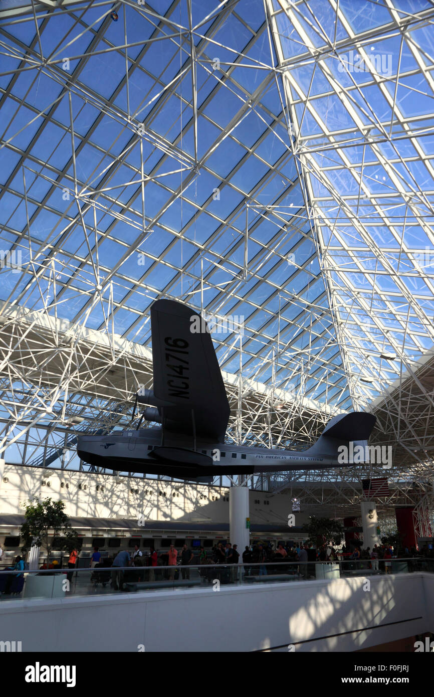 Replikat Martin M-130 "China Clipper" fliegende Boot in Baltimore-Washington International Airport (BWI), Maryland, USA Stockfoto