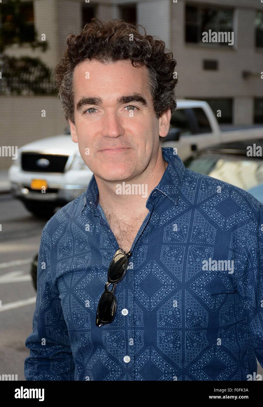 New York, NY, USA. 14. August 2015. Brian d ' Arcy James unterwegs für Promi-Schnappschüsse - Fr, New York, NY 14. August 2015. Bildnachweis: Derek Sturm/Everett Collection/Alamy Live-Nachrichten Stockfoto