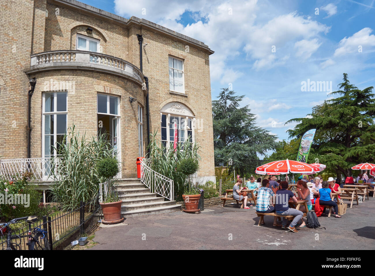Brockwell Hall Cafe im Brockwell Park, London England Vereinigtes Königreich UK Stockfoto