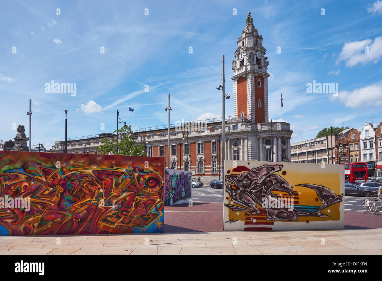 Lambeth Rathaus in Brixton, London England Vereinigtes Königreich UK Stockfoto