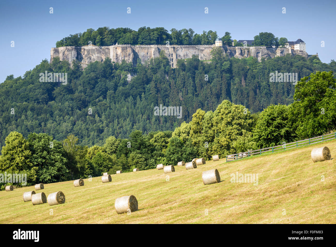 Festung Königstein, Sächsische Schweiz, Sachsen, Deutschland, Europa Stockfoto