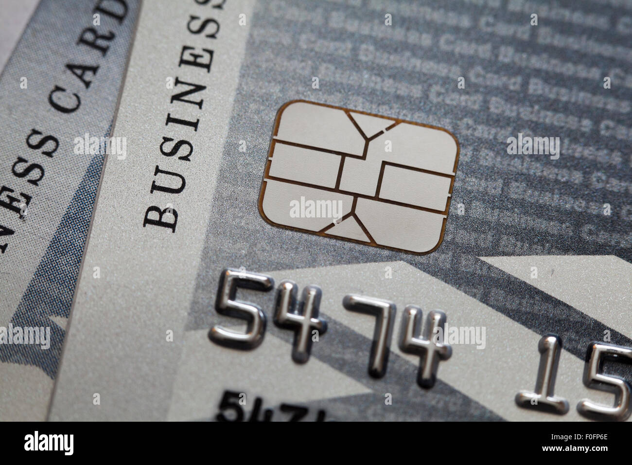 Bank of America Business Kreditkarte Sicherheits-Chip - USA Stockfoto