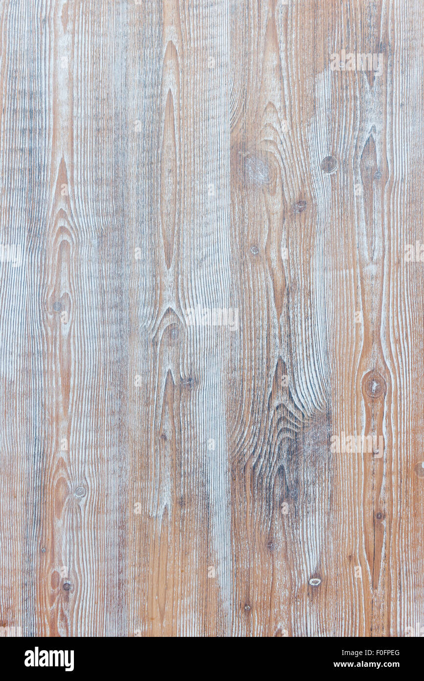 Im Alter von hölzernen Hintergrund der verwitterten distressed rustikal Holzplatten mit verblassten Licht blauer Farbe braun Woodgrain Struktur zeigen Stockfoto