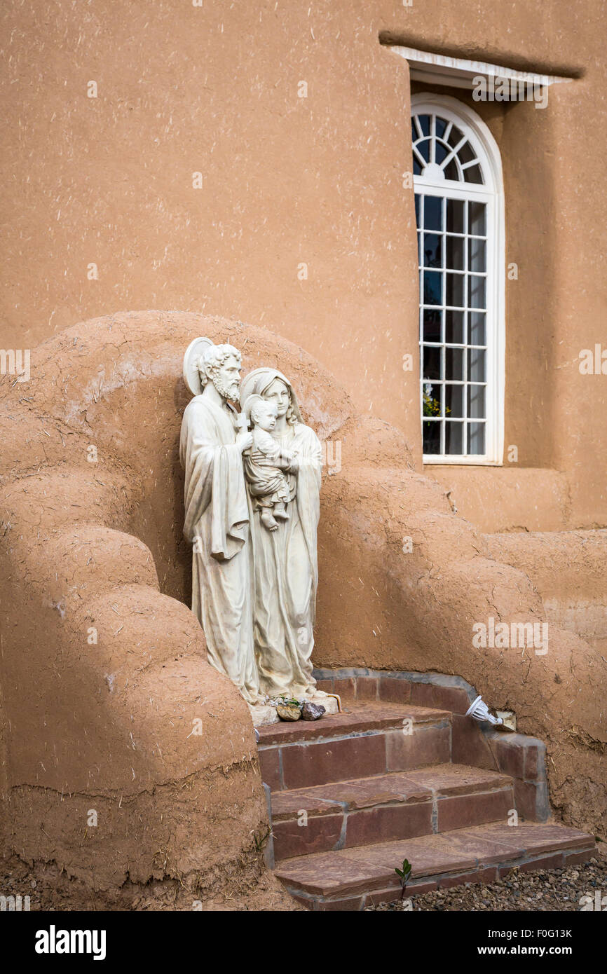 Die Kirche San Francisco de Asis Mission in Rancho de Taos, New Mexico, USA. Stockfoto