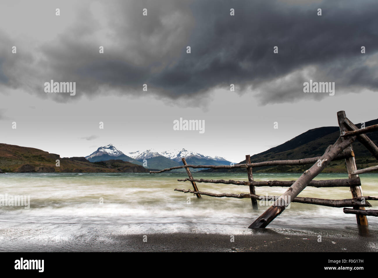 See-Cerro Dorotea Puerto Natales chilenischen Patagonien Chile Stockfoto