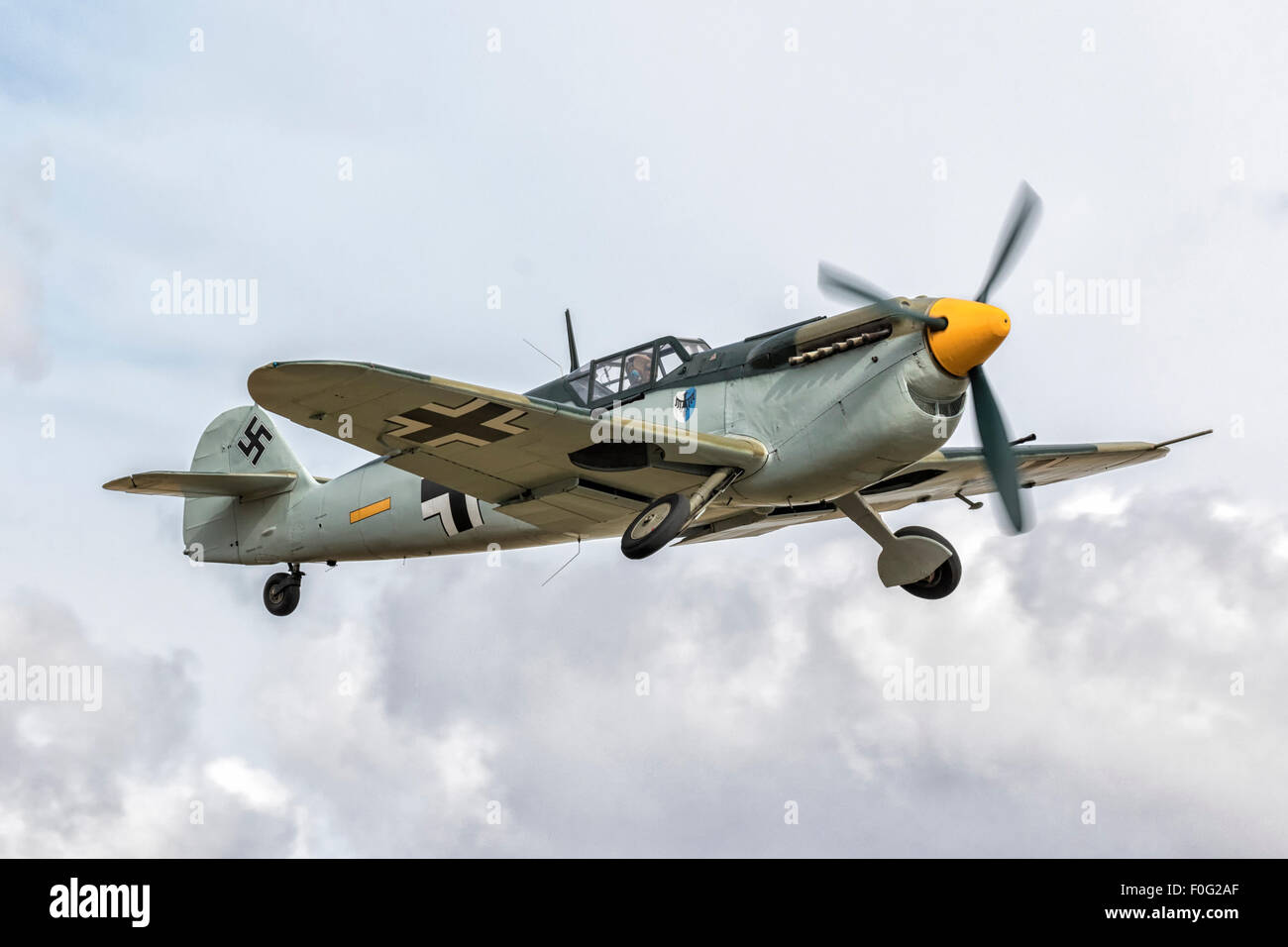 Hispano HA-1112 Mil Buchon / Messerschmitt Bf109 - deutsche WW2 Jagdflugzeug Stockfoto