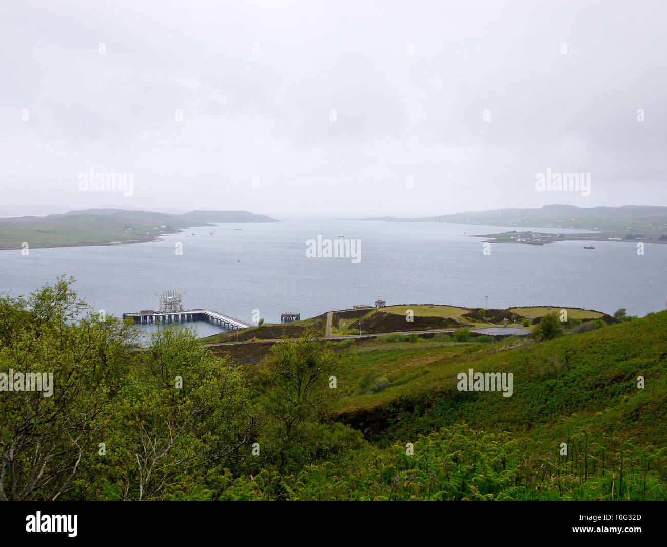 Blick über das Meer von Gairloch, Highland, Schottland, Vereinigtes Königreich. Stockfoto