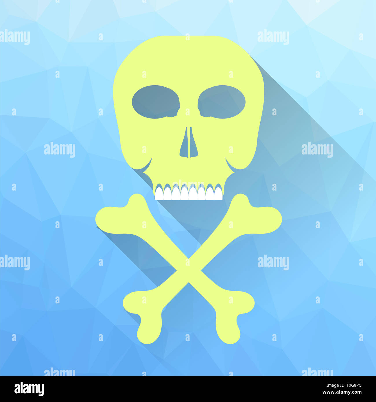 Totenkopf-Symbol Stockfoto