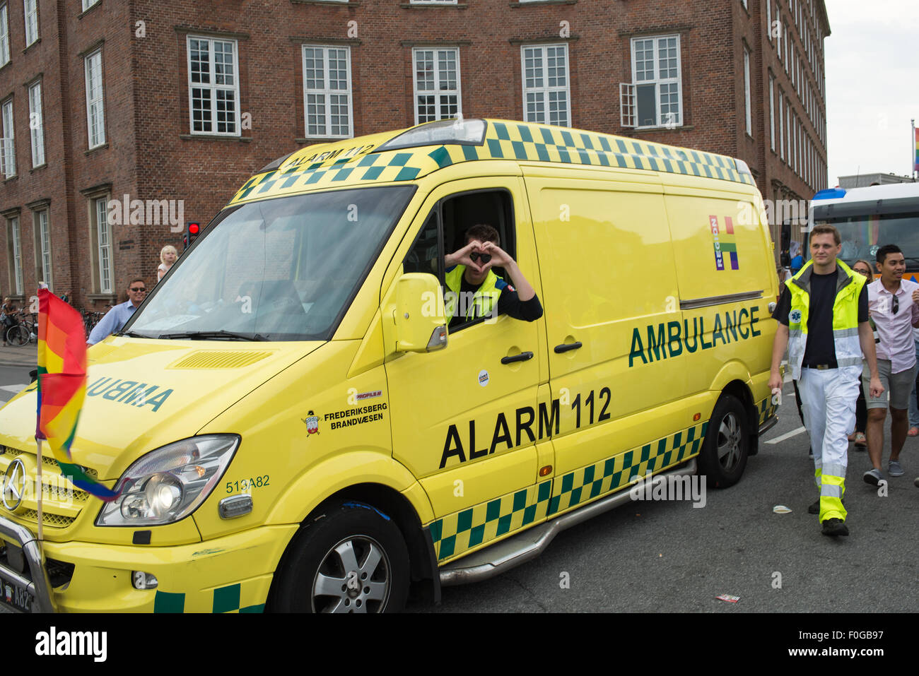 Kopenhagen, Dänemark. 15 Aug, 2015. Eindruck aus dem Kopenhagen Pride Parade 2015 in Kopenhagen, Dänemark am 15. August 2015 nahm der Credit: Andreas Altenburger/Alamy leben Nachrichten Stockfoto