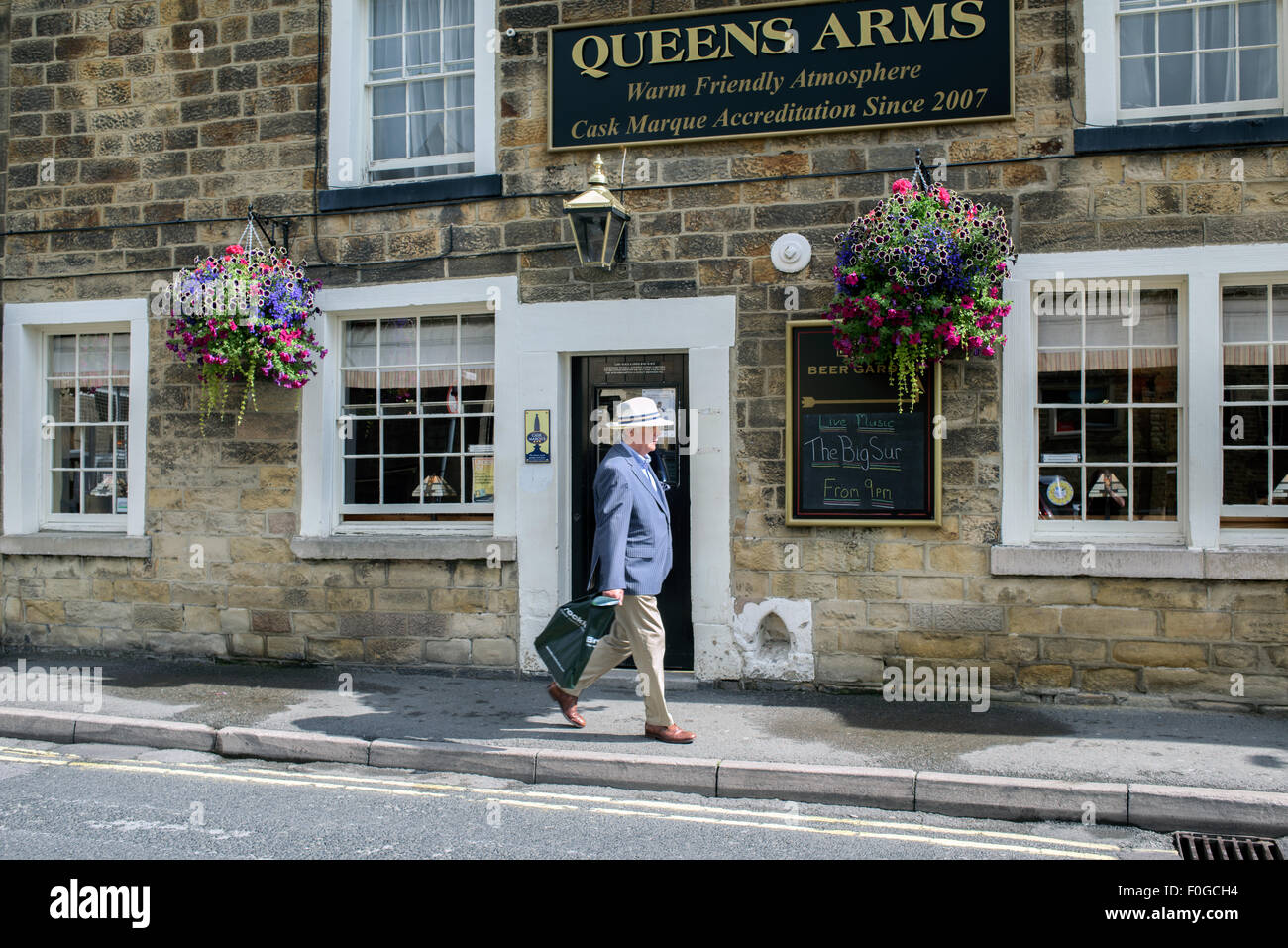 Die Queens-Arme, Bakewell Derbyshire, UK. Stockfoto