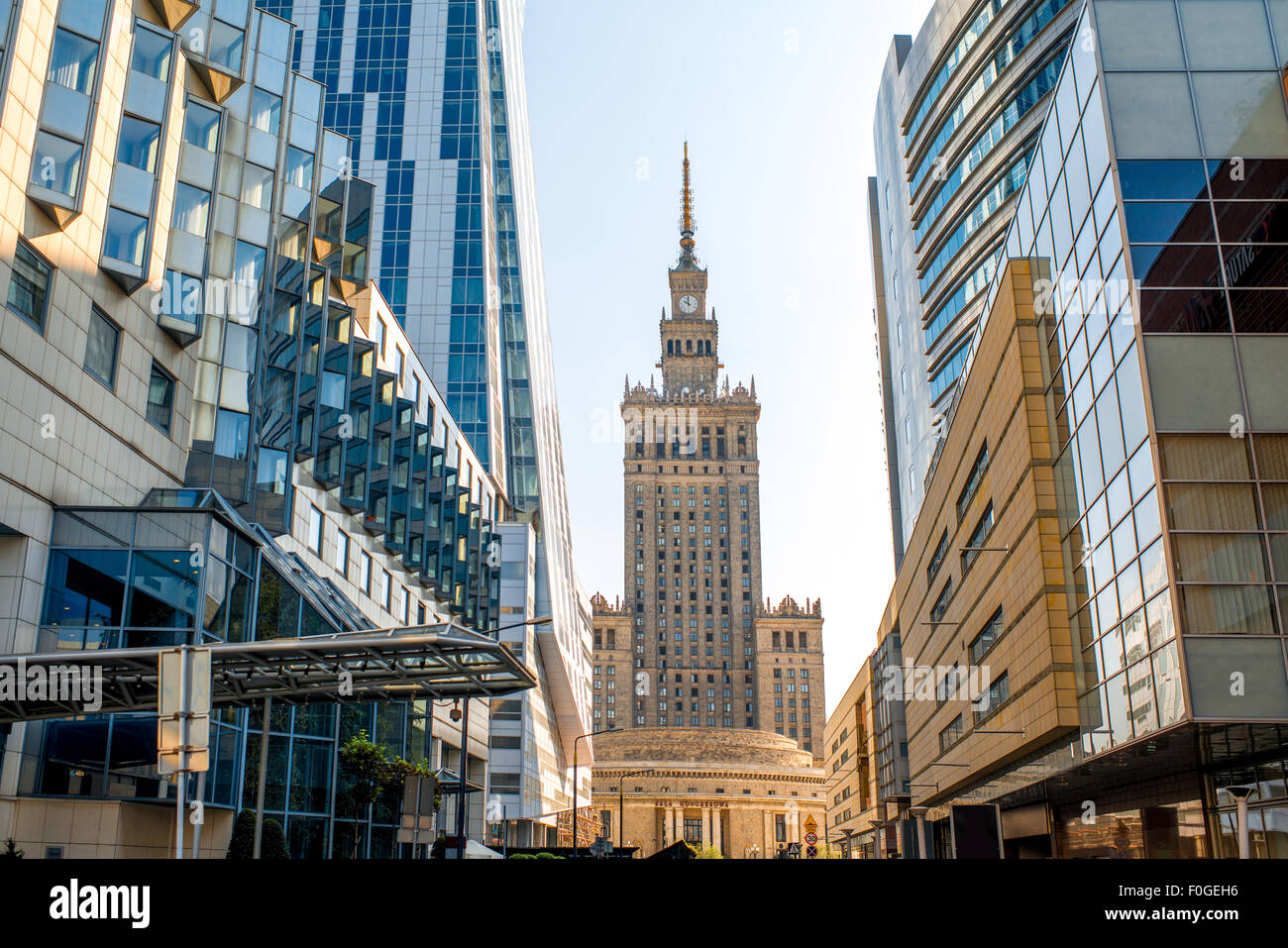 Business-Center in Warschau Stockfoto