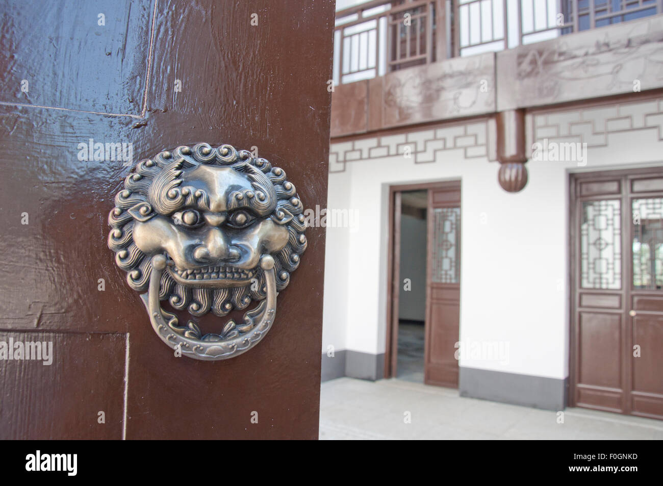 Haustür in china Stockfoto