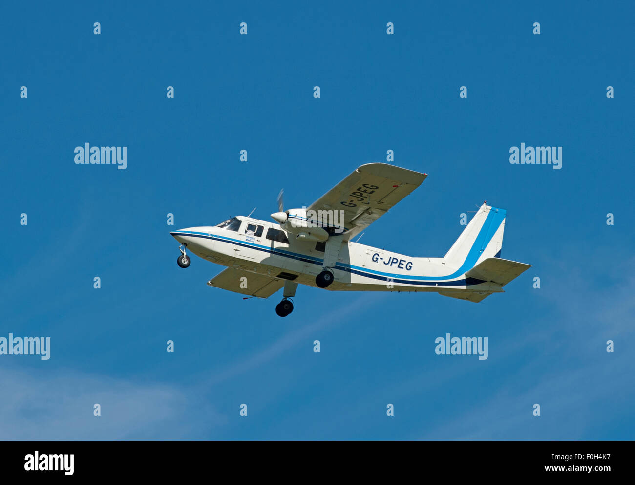 Britten-Norman BN-2A-20 Islander (G-JPEG), Inverness Schottland.    SCO 10.019. Stockfoto