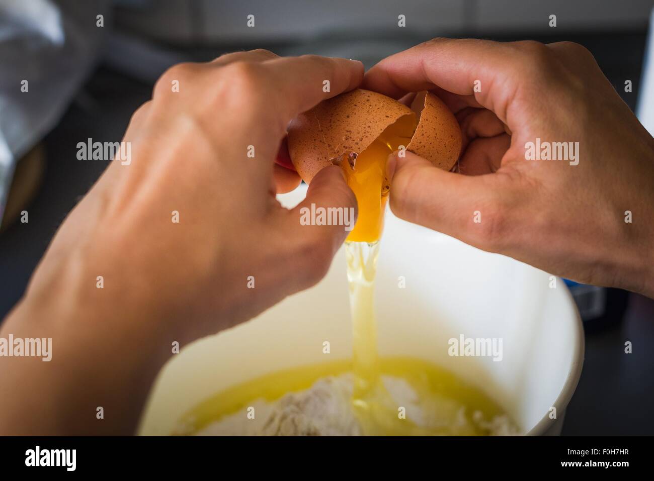 aus Sicht der Bäcker backen Stockfoto