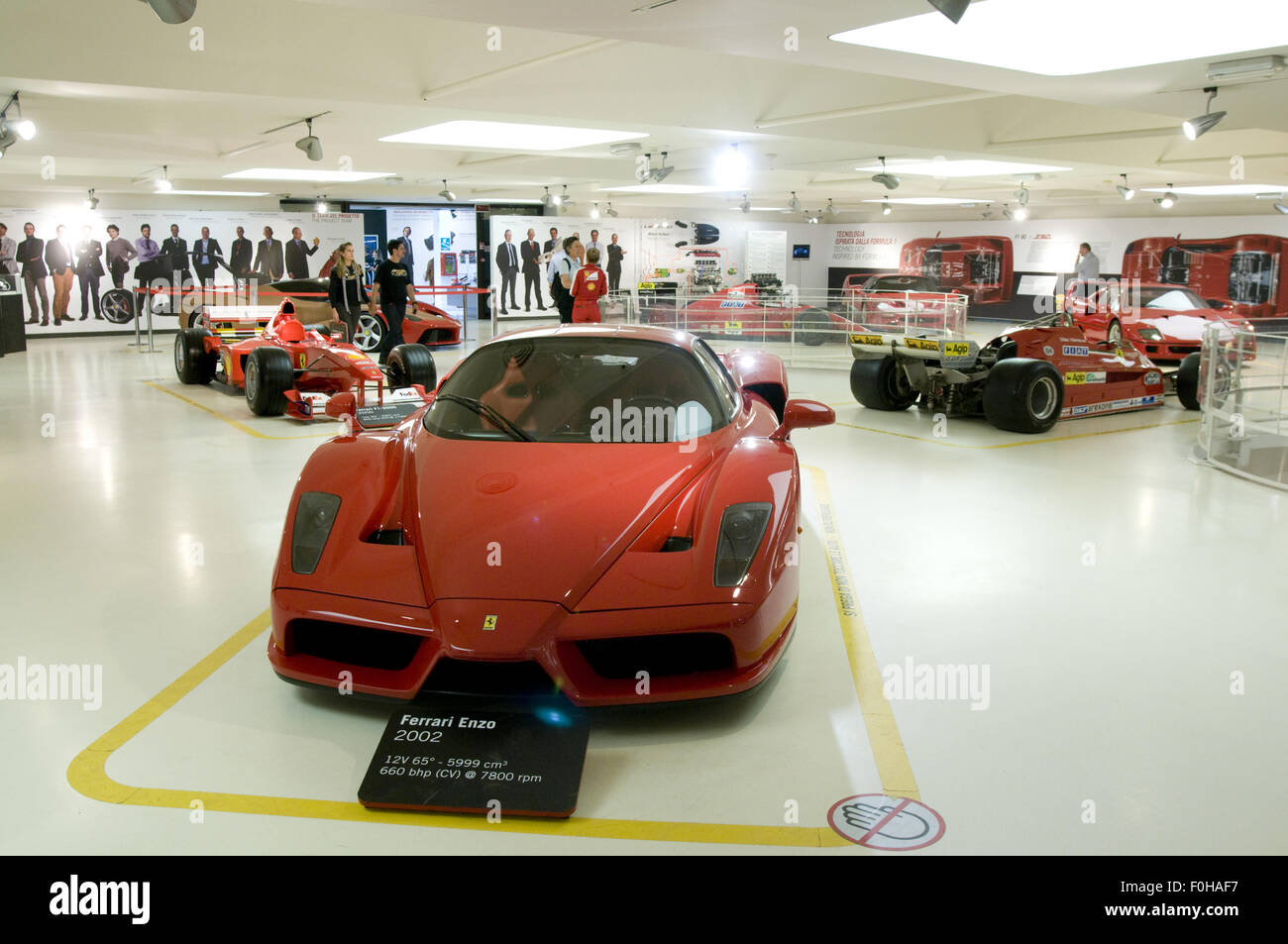 Ferrari-Museum (Museo Ferrari) in Maranello, Italien. Ferrari Enzo. Stockfoto