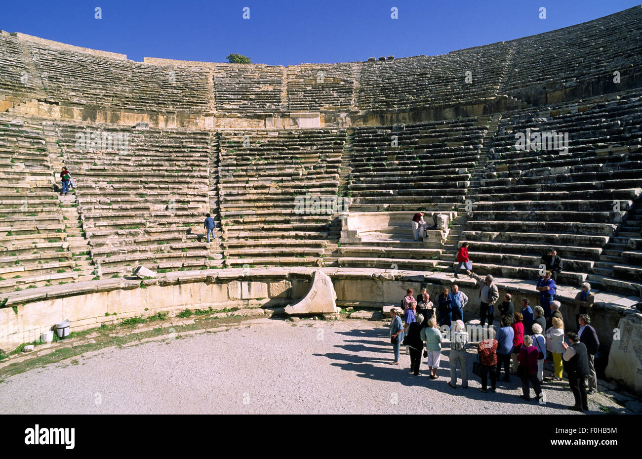 Türkei, Hierapolis, altes römisches Theater Stockfoto