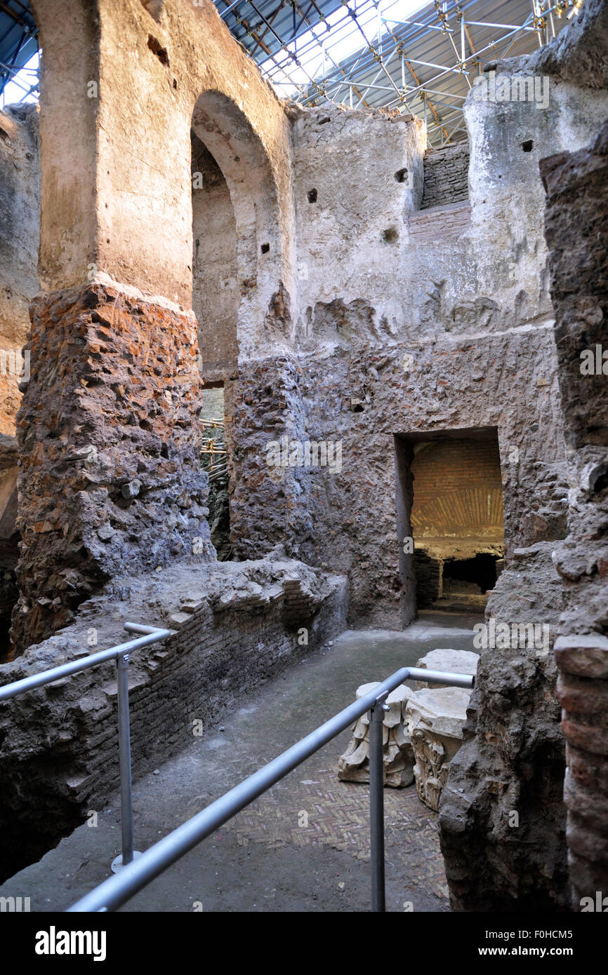 Italien, Rom, Museo Nazionale Romano, Römisches Nationalmuseum, Crypta Balbi, südöstliches Viertel Stockfoto