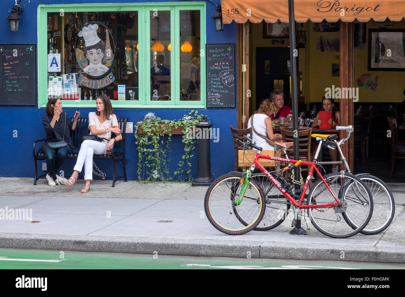 Parigot, ein französisches Bistro in SoHo in Manhattan, New York City Stockfoto