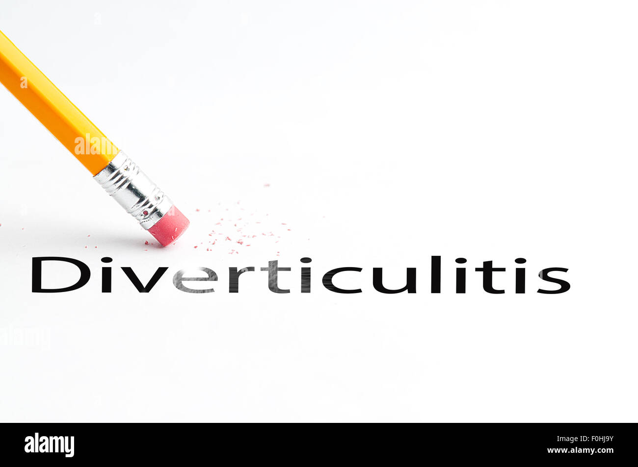 Bleistift mit Radiergummi Stockfoto