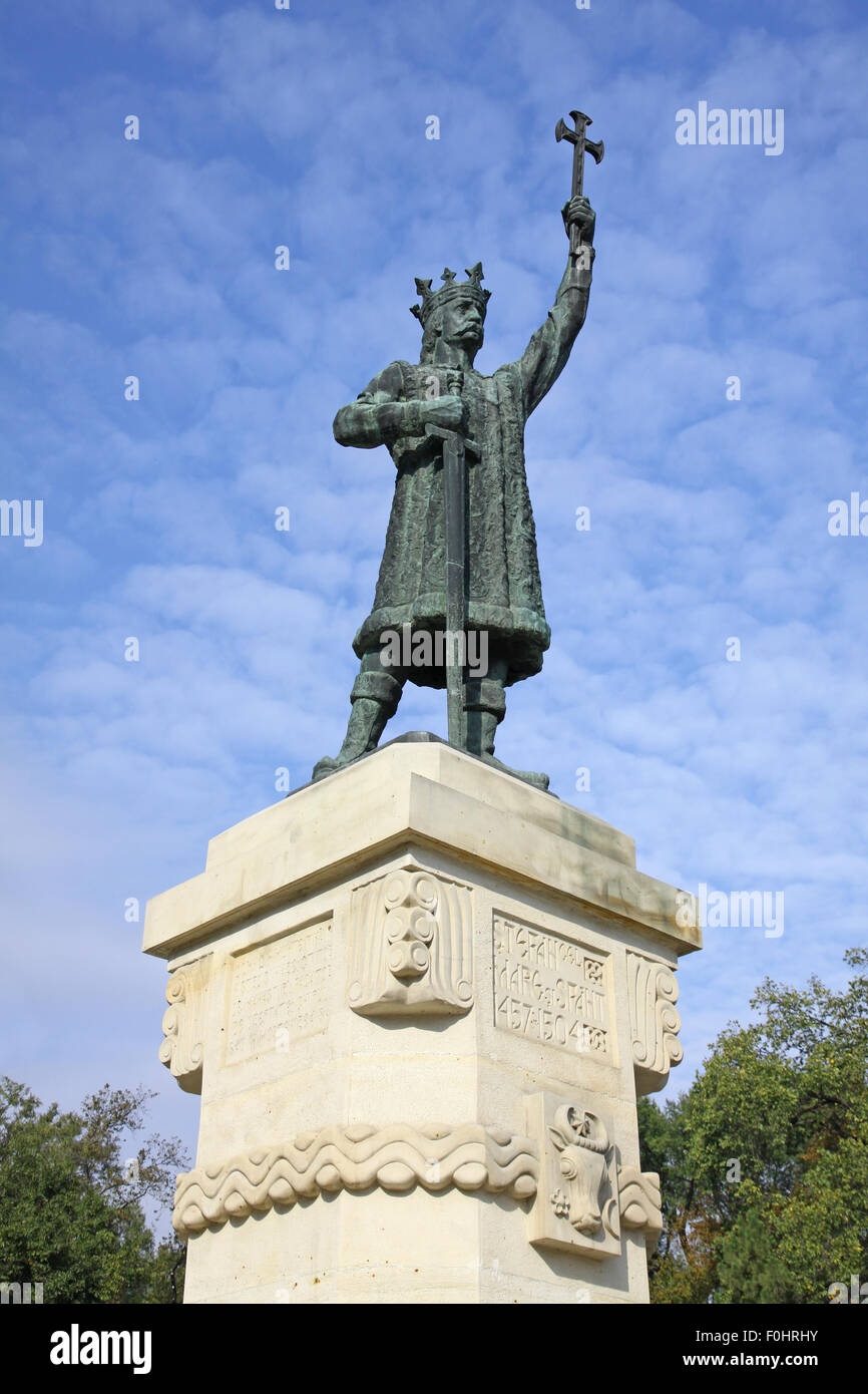 Denkmal Von Stefan Cel Mare Si Sfant Stefan Der Grosse Und Heilige Im Zentrum Von Chisinau Moldawien Stockfotografie Alamy