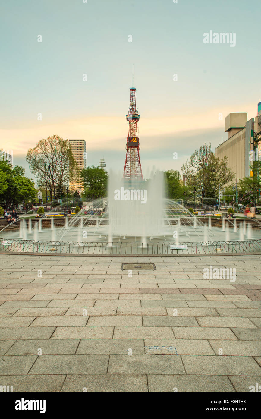 Fernsehturm Sapporo in Sapporo, Hokkaido, Japan Stockfoto