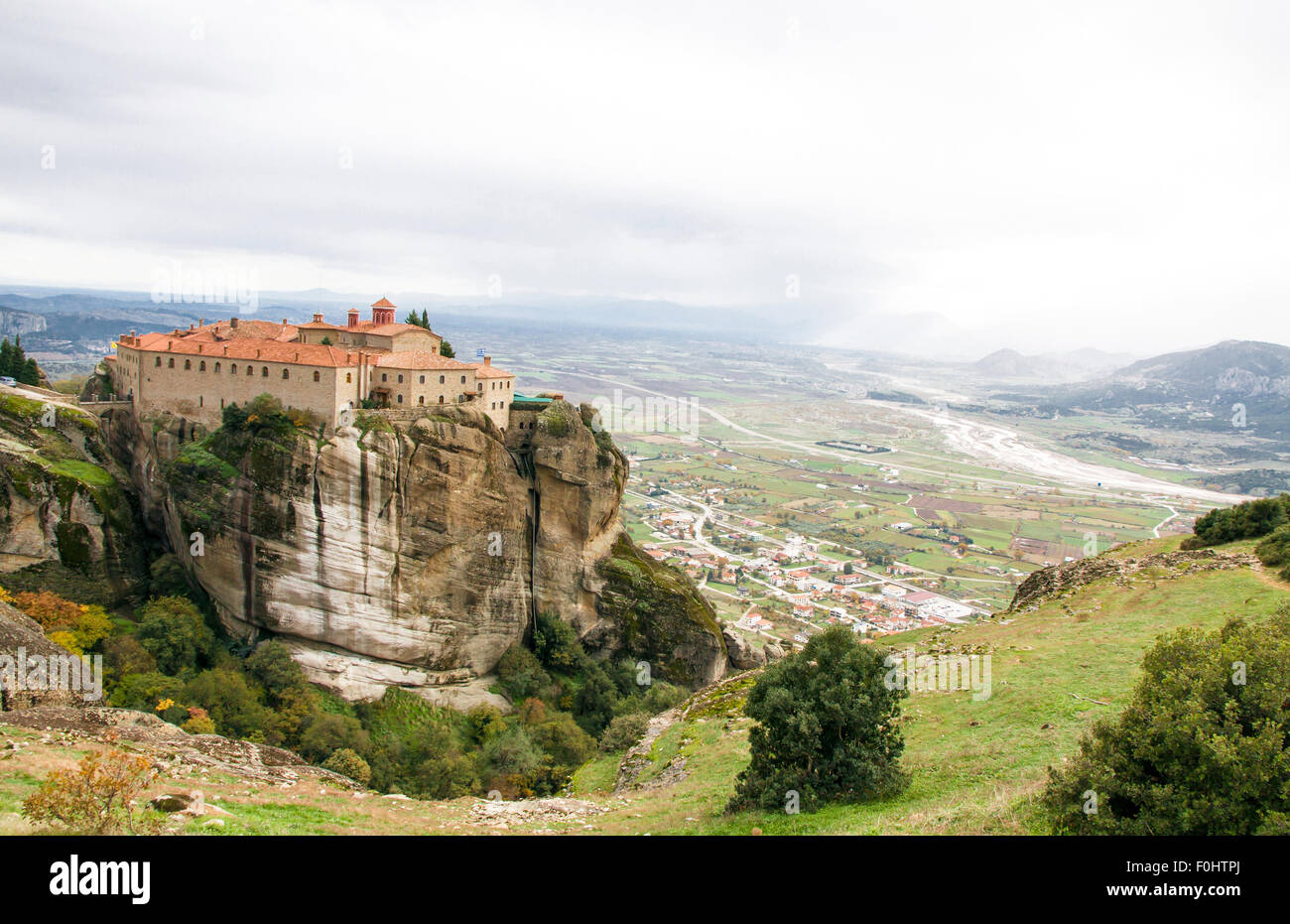 Kloster Agios Stephanos Meteora Klöster, Region Trikala, Griechenland Stockfoto