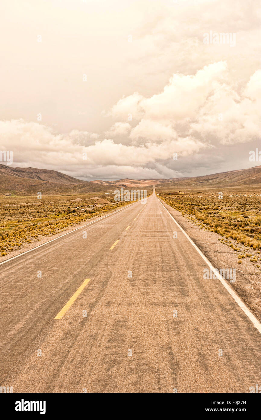 Peruanische Fahrbahn Stockfoto