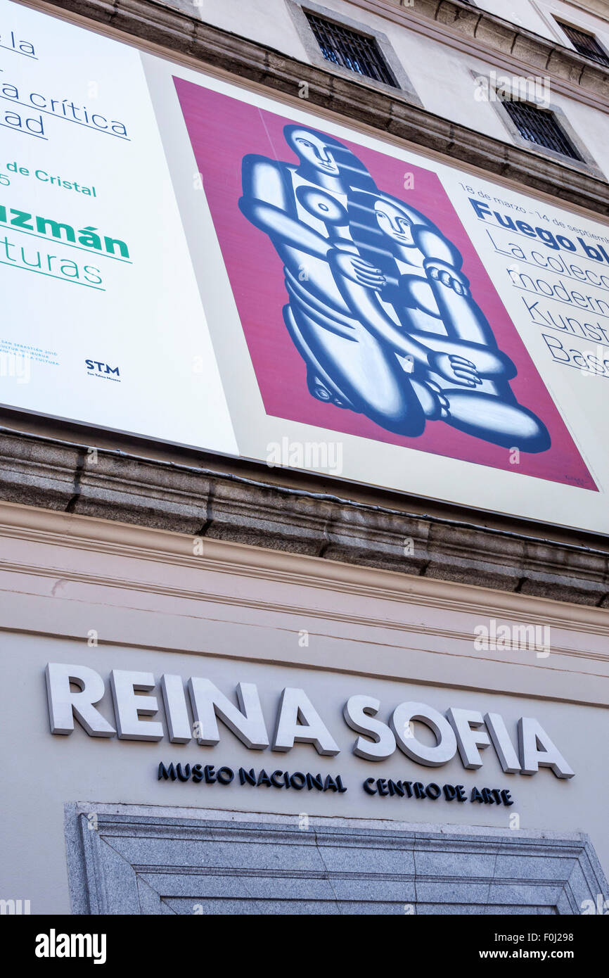 Madrid Spanien,Europa,Spanisch,Hispanic,Centro,Calle de Santa Isabel,Museo Nacional Centro de Arte rein Stockfoto
