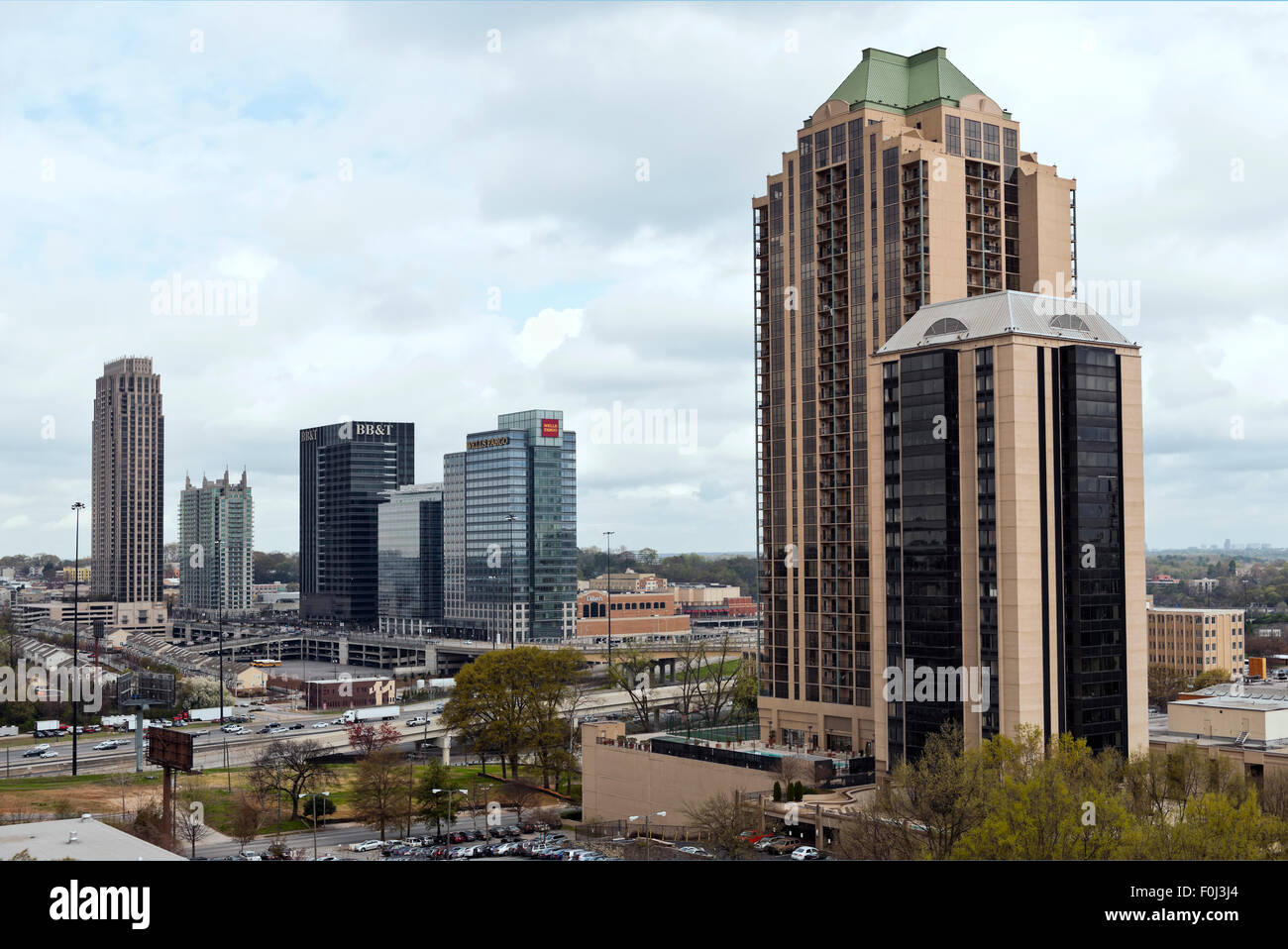 Skyline von Atlanta Georgia Stockfoto