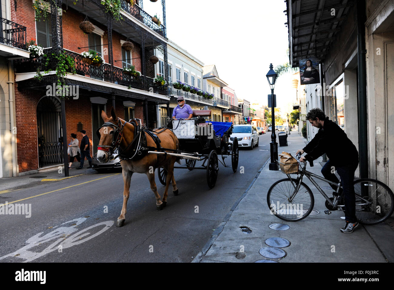 Das French Quarter New Orleans Stockfoto