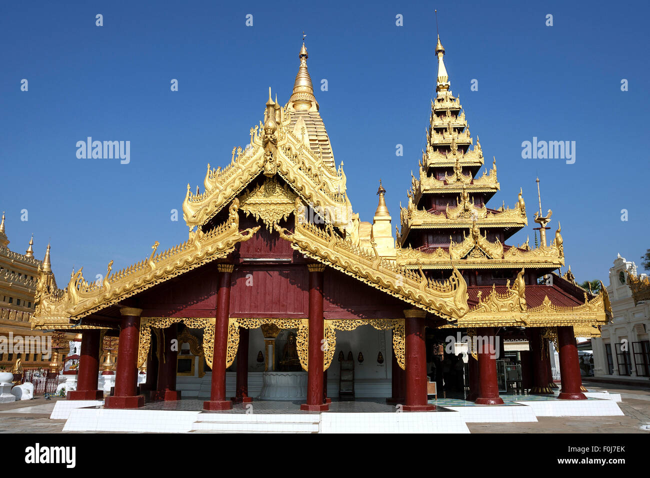 Shwezigon Pagode, Mandalay-Division, Bagan, Mandalay-Division, Myanmar Stockfoto