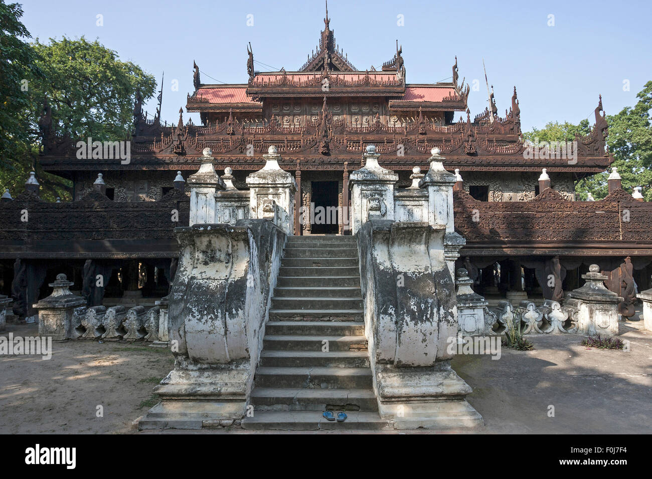 Shwenandaw Kloster, Mandalay, Division Mandalay, Myanmar Stockfoto