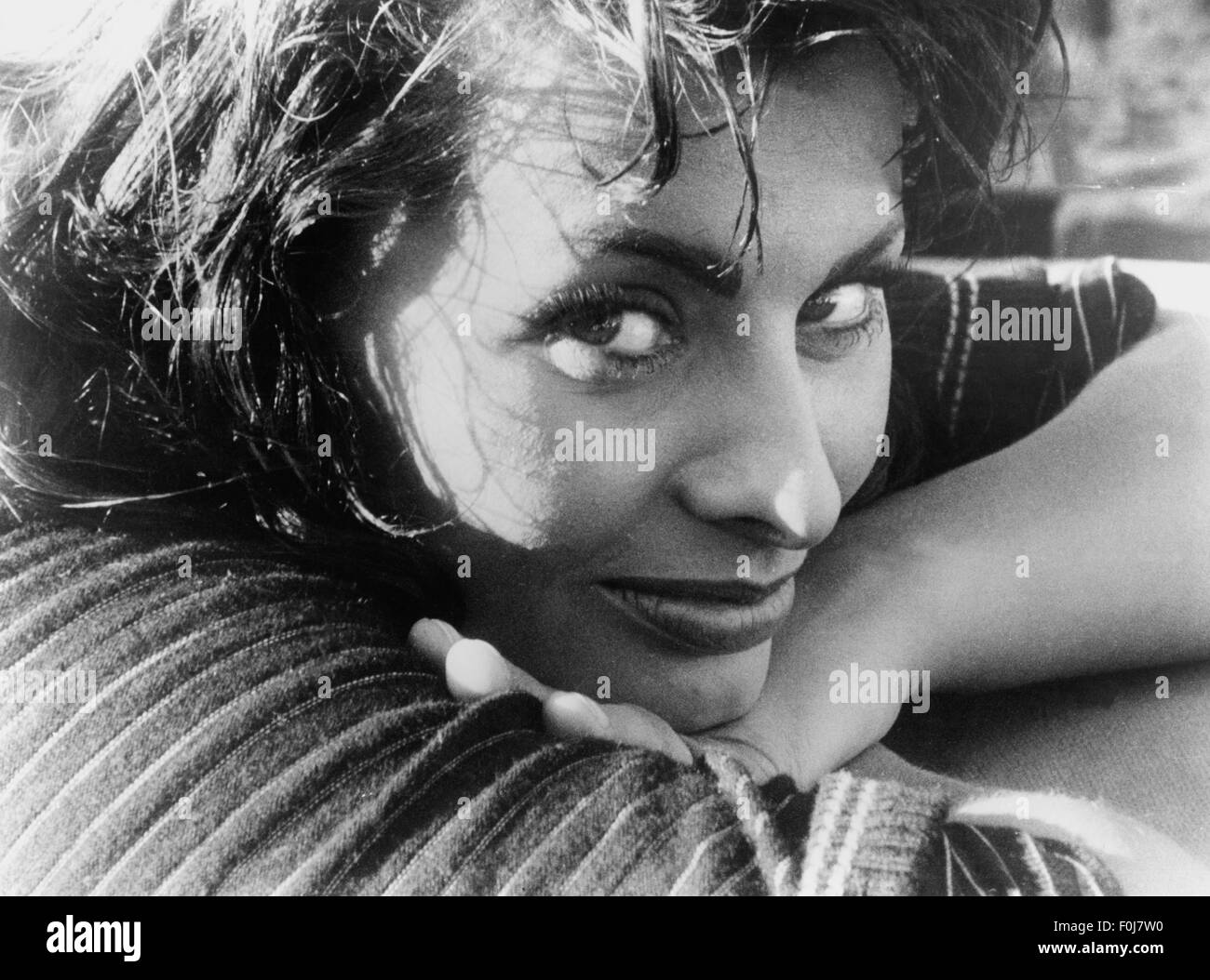 Loren, Sophia, * 20.9.1934, italienische Schauspielerin, Porträt, 1950er Jahre, Stockfoto