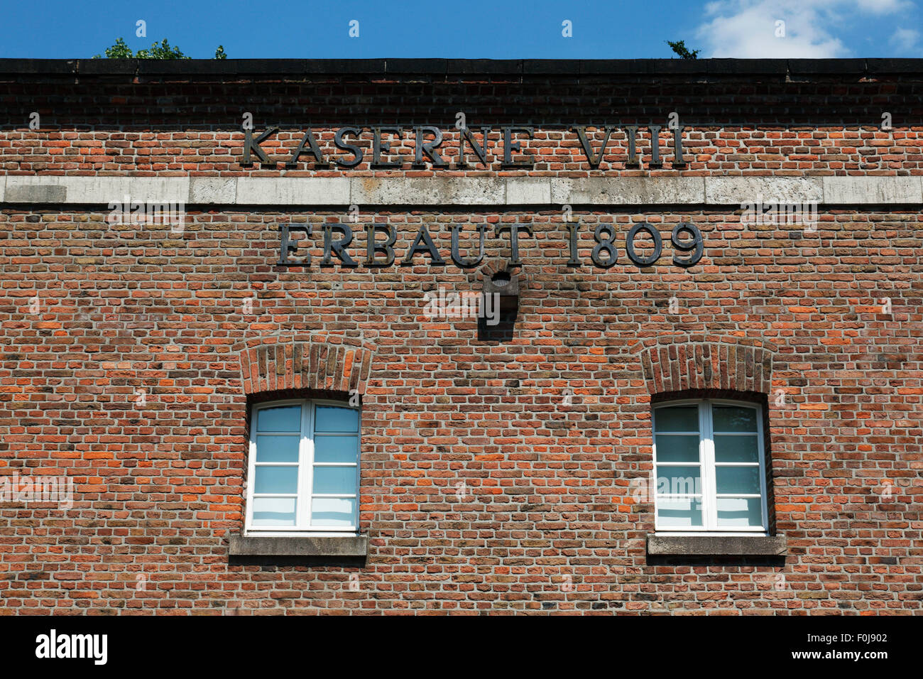 D-Wesel, Rhein, Niederrhein, Rheinland, Nordrhein Westfalen, NRW, Festungsstadt, Garnisonsstadt, Zitadelle Wesel, Preußen, preußische Festung, Kaserne 8, Backsteinbau Stockfoto