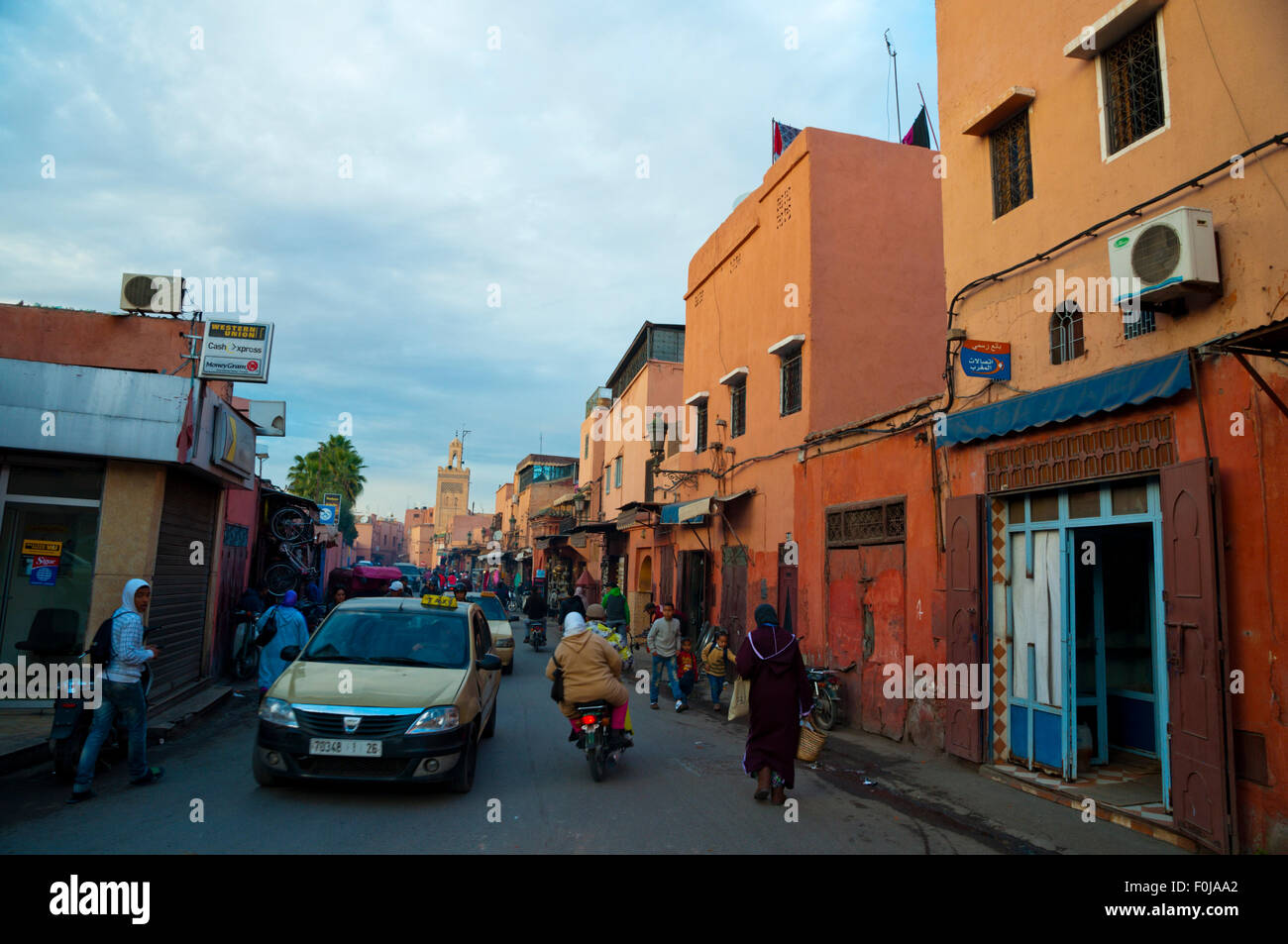 Gassen der Medina, Marrakesch, Marokko, Nordafrika Stockfoto