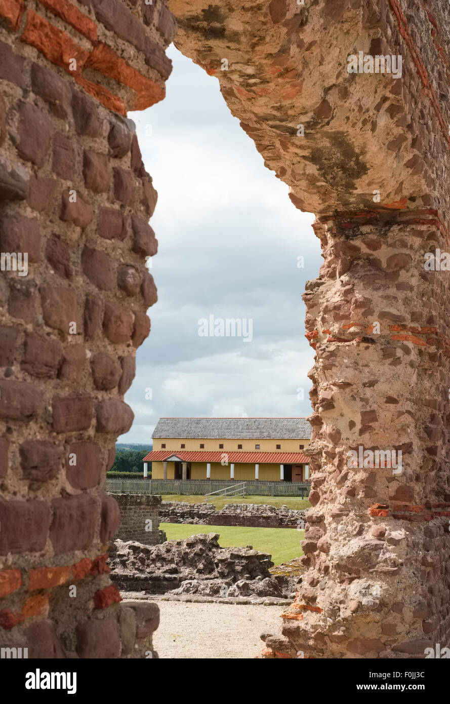 Wroxeter Roman Stadt, Shropshire, England, UK Stockfoto