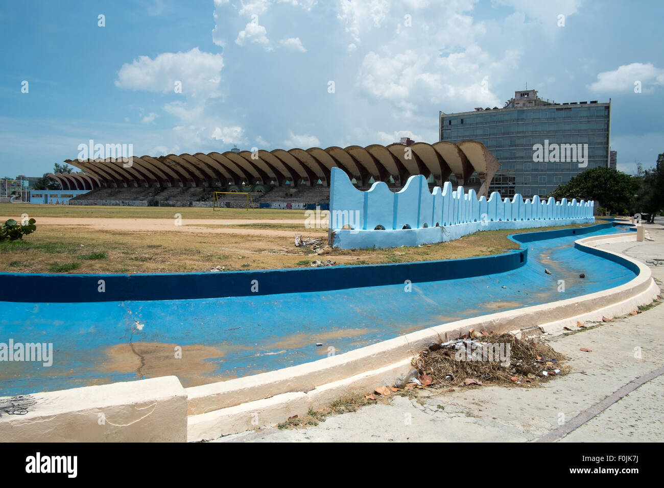 Parque Jose Marti Stadion, Havanna, Kuba Stockfoto