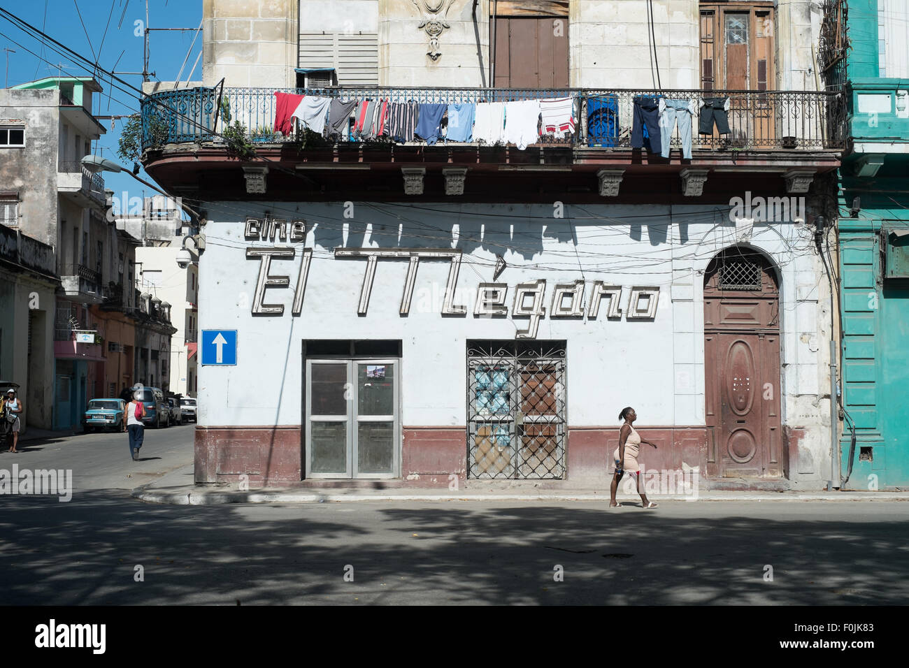 Straßenszene in Havanna, Kuba. Stockfoto