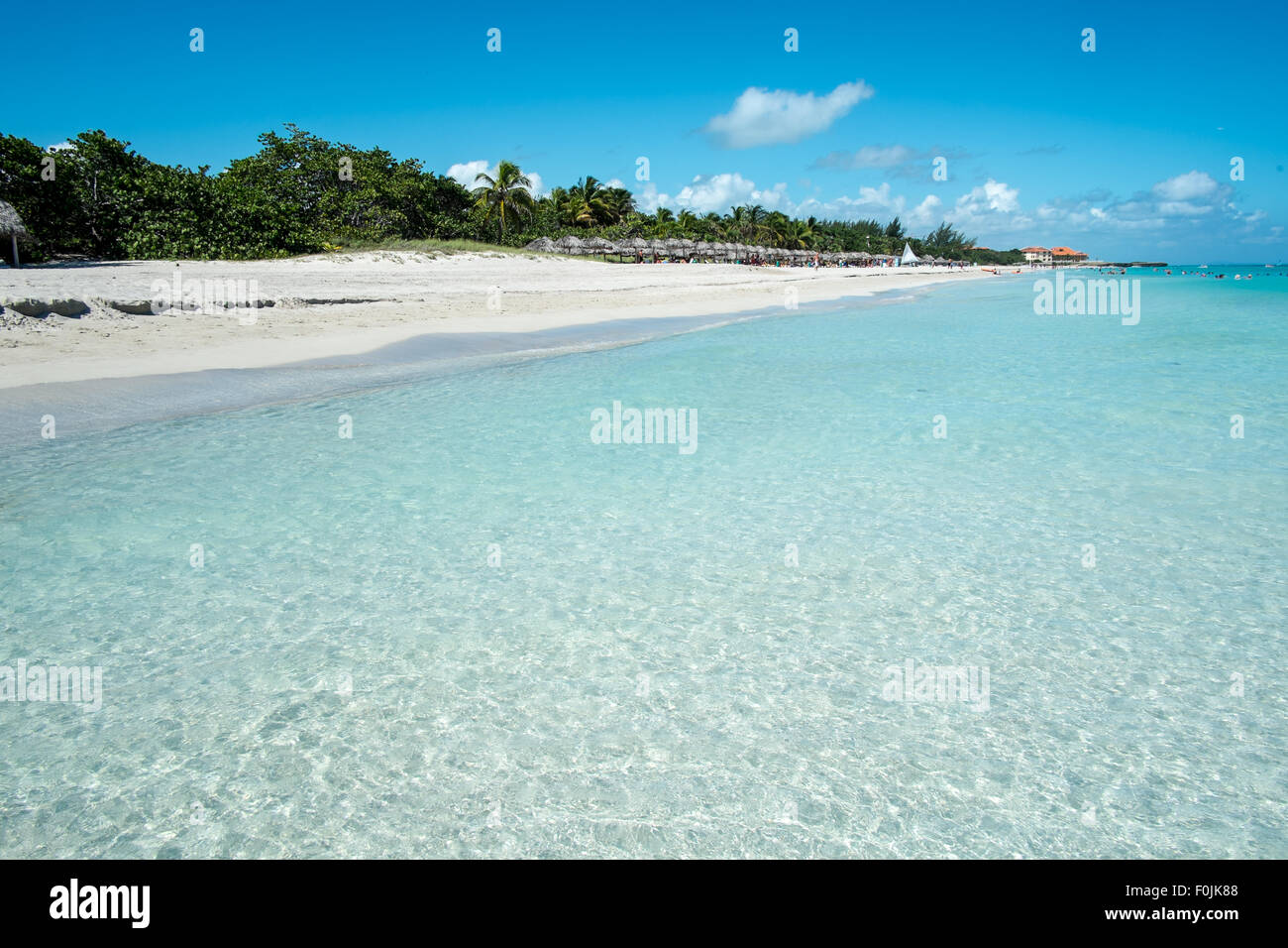 Die Varadero Resort in Kuba ist bekannt für seine tropische Strände mit weißem Sand und kristallklarem Meer. Stockfoto
