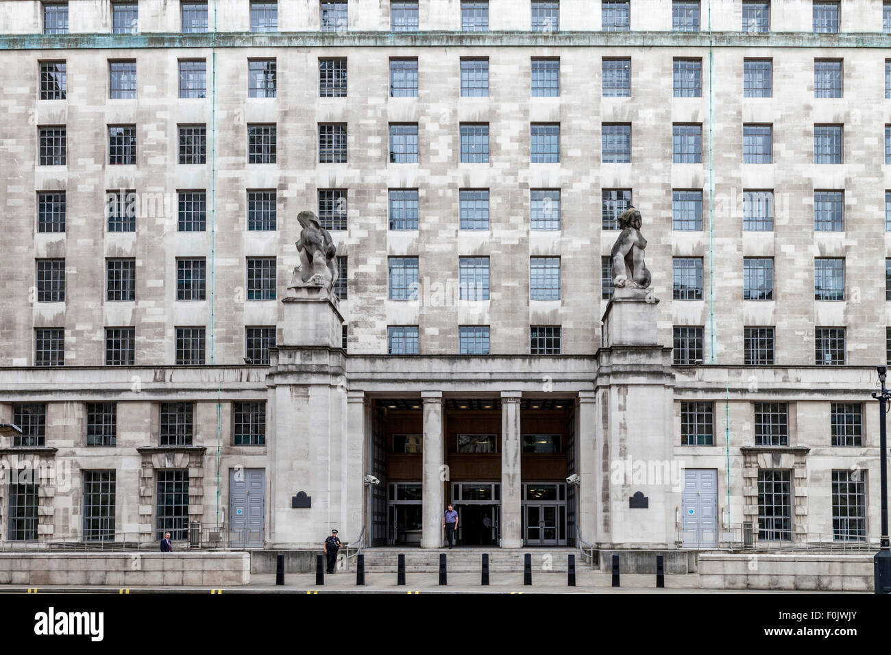 Das Gebäude des Verteidigungsministeriums, London, England Stockfoto