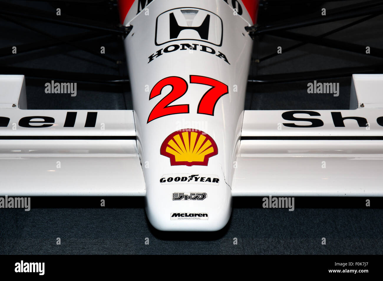 McLaren MP4-5 b Front wing 2015 Honda Collection Hall Stockfoto