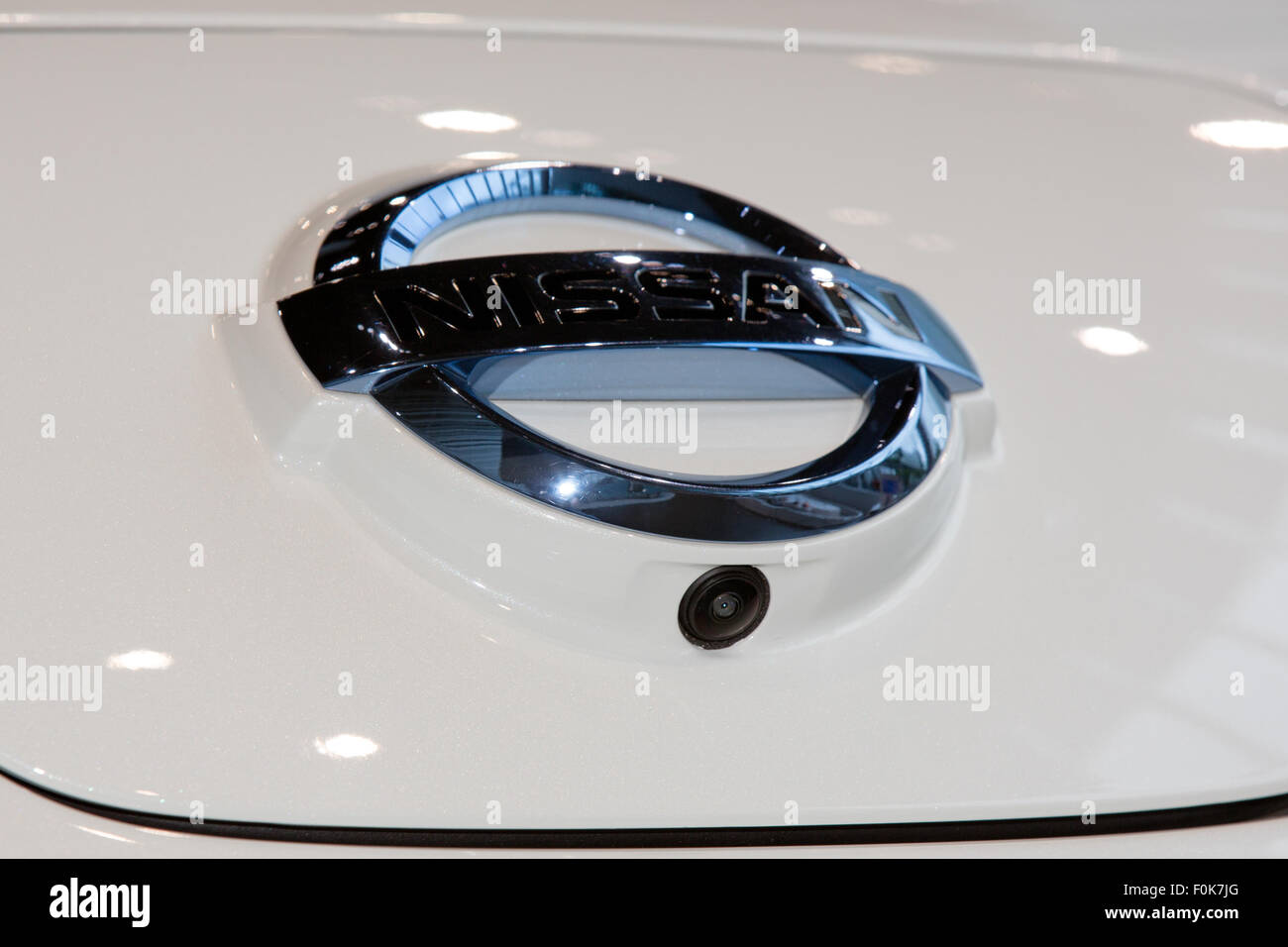Nissan autonome Antrieb front Ansicht Kamera 2015 Nissan Global Headquarters Gallery Stockfoto